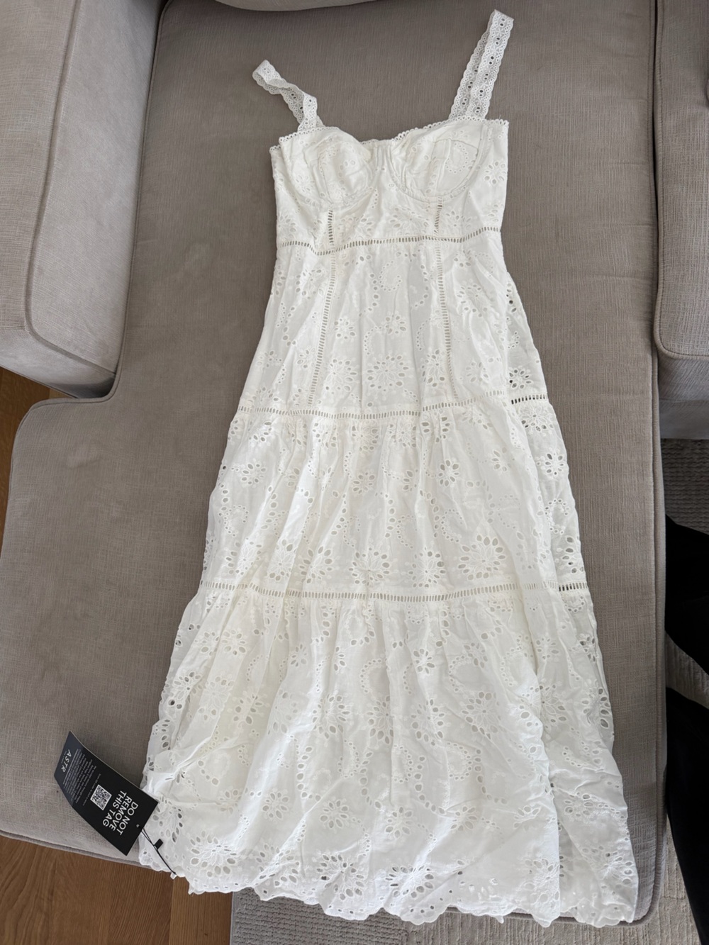 ASTR the Label white maxi dress
